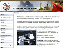 Tablet Screenshot of bc-vorwaerts.de